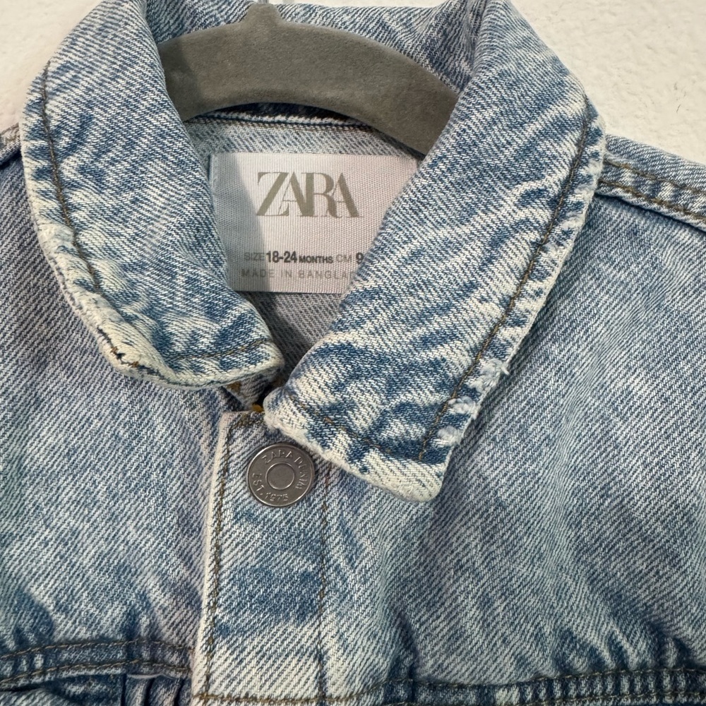 zara baby jean jacket 18-24 months - Picture 2 of 4